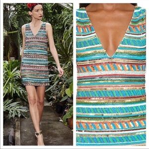 Alice + Olivia Venetia Embellished Dress